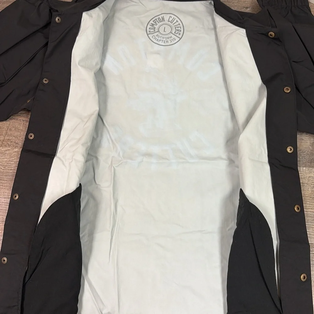 Compton Cutters {Independent Trading Co} Men’s Snap Closure Windbreaker Jacket L
